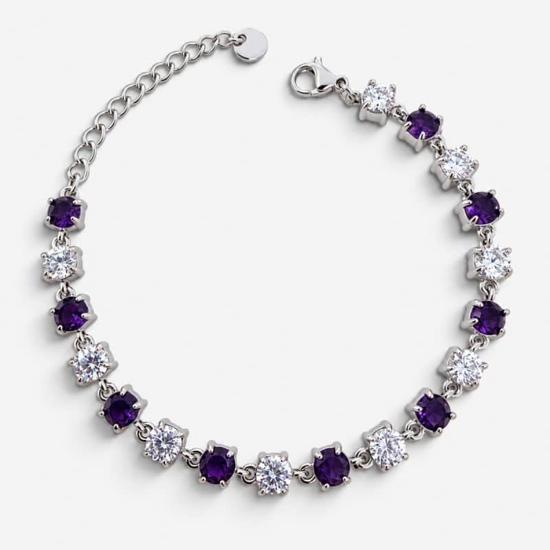 Βραχιόλι Peebls Violet Ice Silver Bracelet