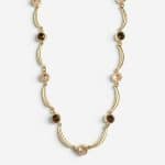 Κολιέ Peebls Amber Blush Arc Gold