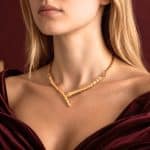 Κολιέ Peebls Golden Serpent Y Choker
