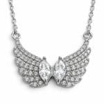 Κολιέ Peebls Twin Light Angel Wings Silver