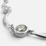 Κολιέ Peebls Luminous Arc Crystal Silver