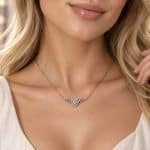 Κολιέ Peebls Guardian Heart Wings Silver