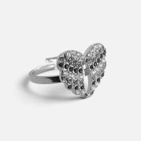Ατσάλινο Δαχτυλίδι Peebls Wing Heart Silver