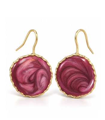 Σκουλαρίκια Chroma Maroon Truffle