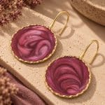 Σκουλαρίκια Chroma Maroon Truffle