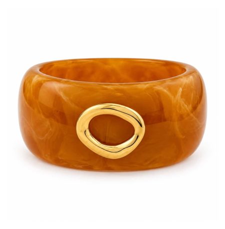 Βραχιόλι Peebls Amber Orbit Statement Bangle