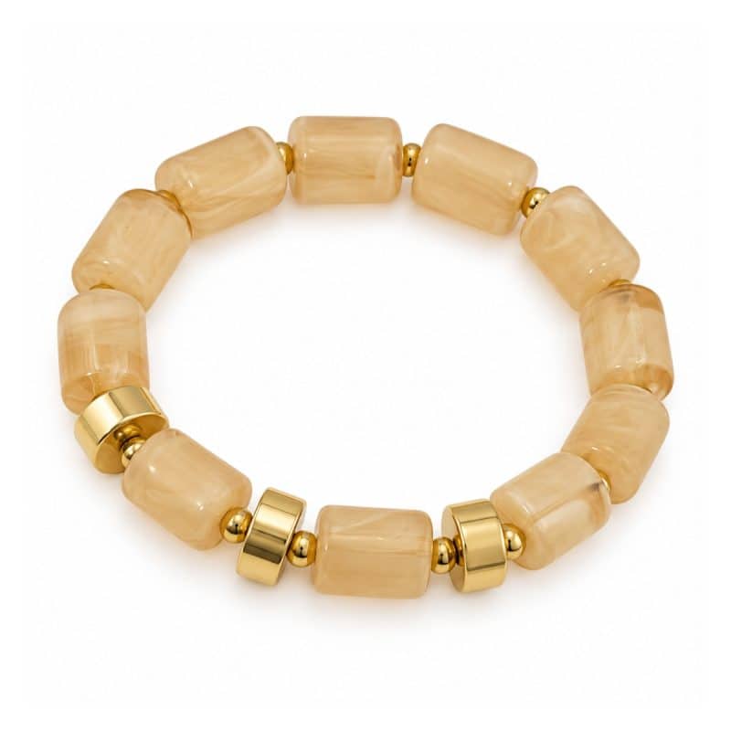Βραχιόλι Peebls Honey Marble Gold