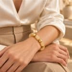 Βραχιόλι Peebls Honey Marble Gold