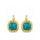 Σκουλαρίκια Peebls Azure Elegance Gold Turquoise