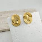 Γυναικεία Σκουλαρίκια Peebls Golden Infinity Gold