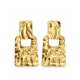 Γυναικεία Σκουλαρίκια Peebls Golden Sculpture Gold