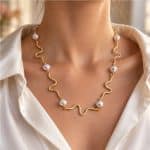 Κολιέ Peebls Golden Tides Pearl