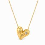 Γυναικείο Κολιέ Peebls Celestial Heart Gold
