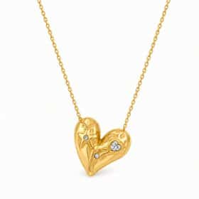 Γυναικείο Κολιέ Peebls Celestial Heart Gold