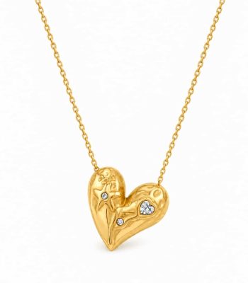 Γυναικείο Κολιέ Peebls Celestial Heart Gold