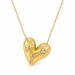 Γυναικείο Κολιέ Peebls Celestial Heart Gold