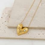 Γυναικείο Κολιέ Peebls Celestial Heart Gold