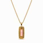 Γυναικείο Κολιέ Peebls Rosé Glow Gold Pink