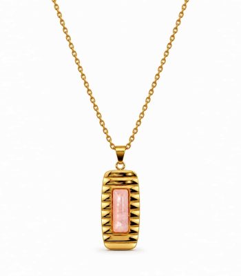 Γυναικείο Κολιέ Peebls Rosé Glow Gold Pink