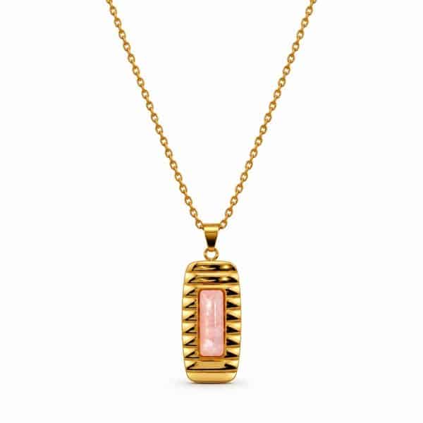 Γυναικείο Κολιέ Peebls Rosé Glow Gold Pink