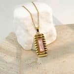 Γυναικείο Κολιέ Peebls Rosé Glow Gold Pink