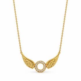 Γυναικείο Κολιέ Peebls Angel Wings Halo Gold