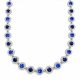 Κολιέ Peebls Chromatic Halo Ocean Blue Silver