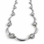 Κολιέ Peebls Luminous Arc Crystal Silver