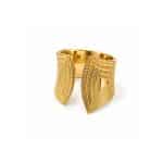 Ατσάλινο Δαχτυλίδι Peebls Golden Geometry Gold