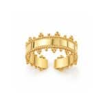 Ατσάλινο Δαχτυλίδι Peebls Golden Crown Gold