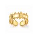 Ατσάλινο Δαχτυλίδι Peebls Golden Crown Gold
